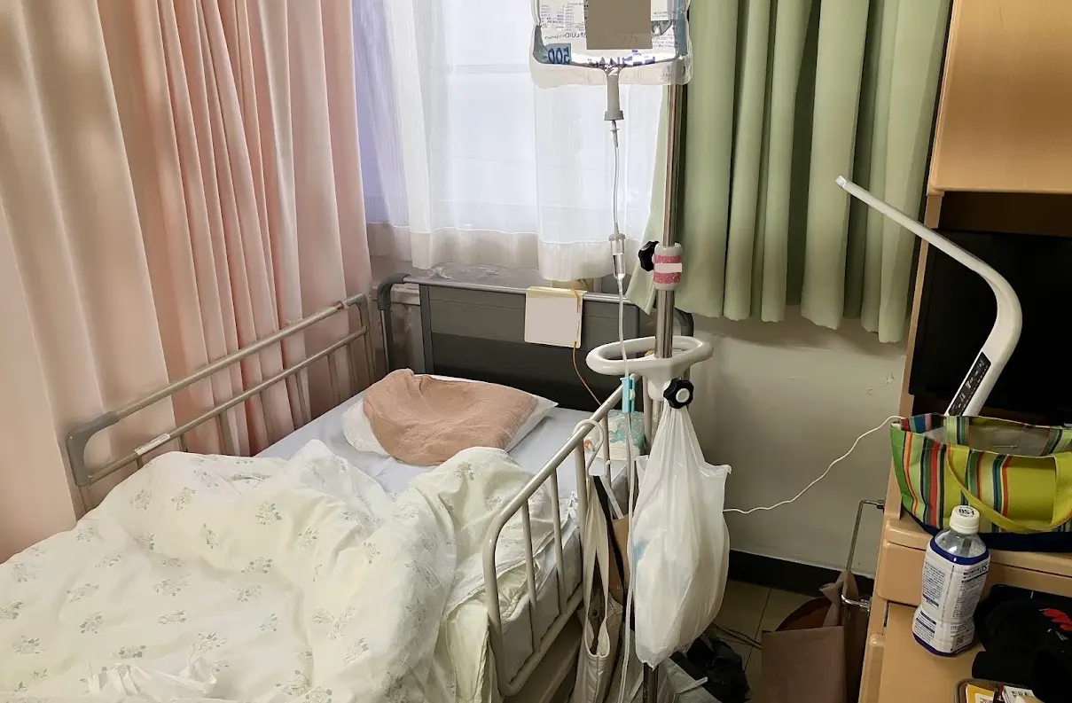 入院していた病室のベッド