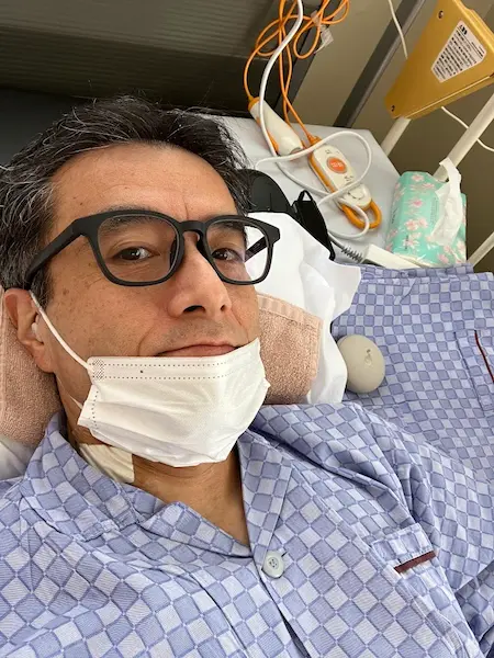 入院中の管理人